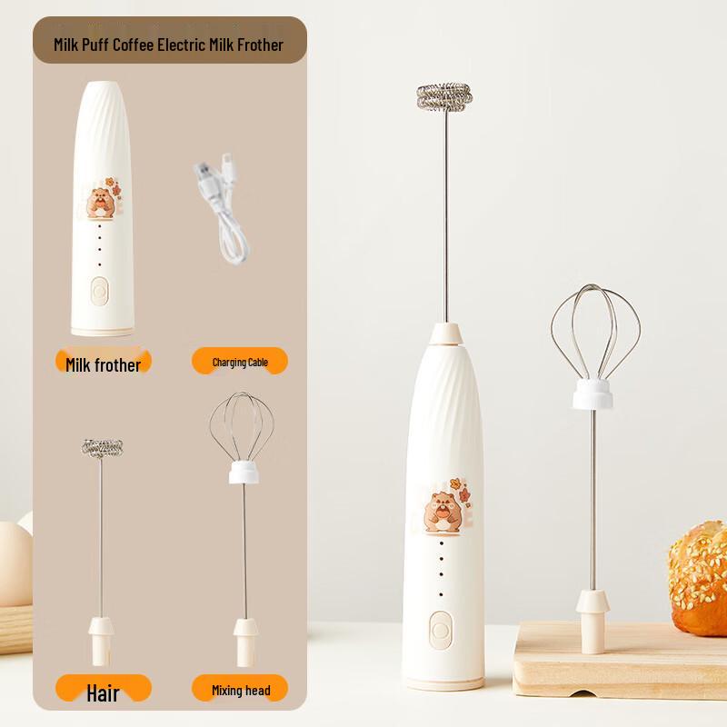 Wutuo Electric Handheld Milk Frother & Whisk