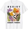 Vintage Resist Dissent Persist Floral Women's T-Shirt
