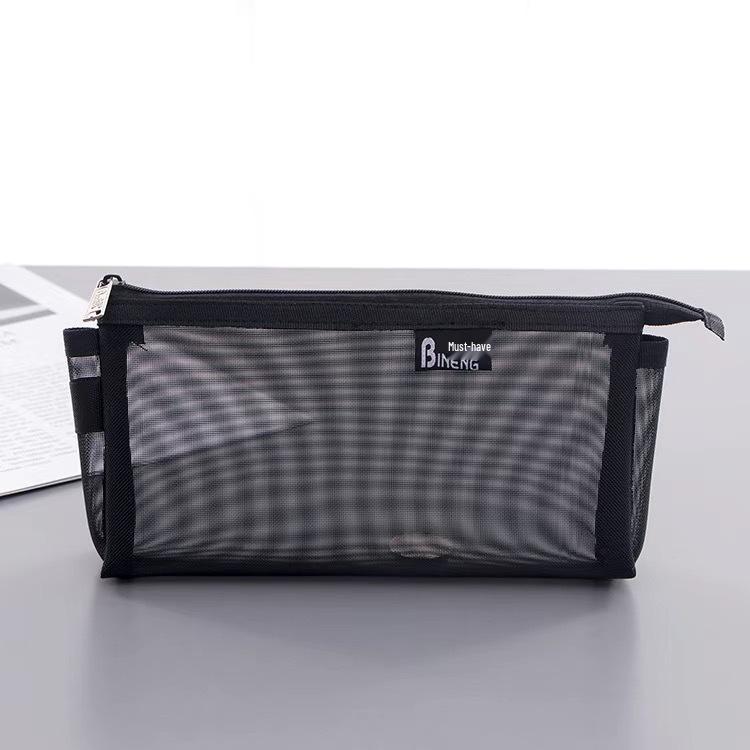 Essential Transparent Mesh Exam Storage Bag for Students - Junior and High School Entrance Exams