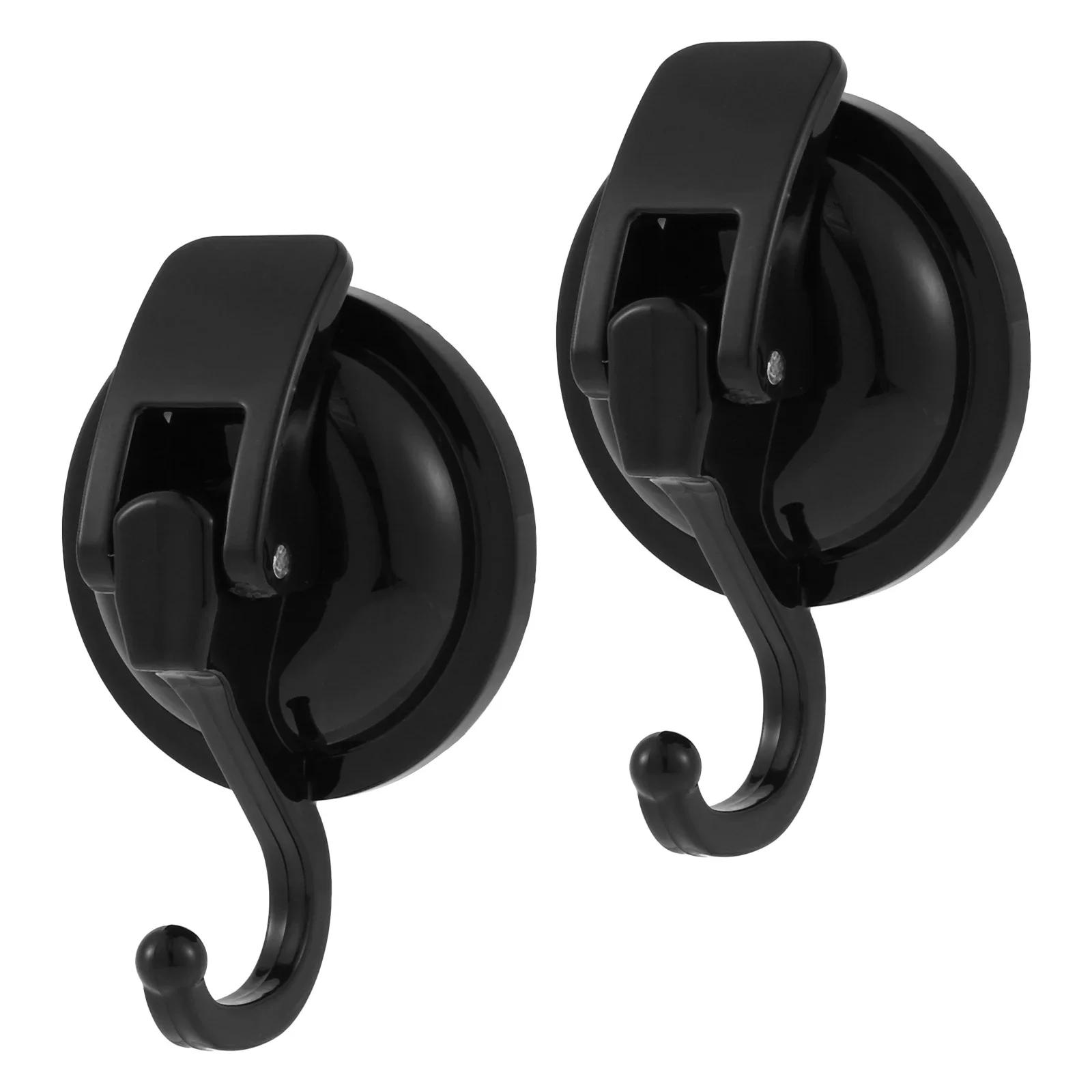 

2 шт. крючки с присоской без перфорации, прочные, простые в установке, для ванной комнаты, душевая кабина, хромированные S