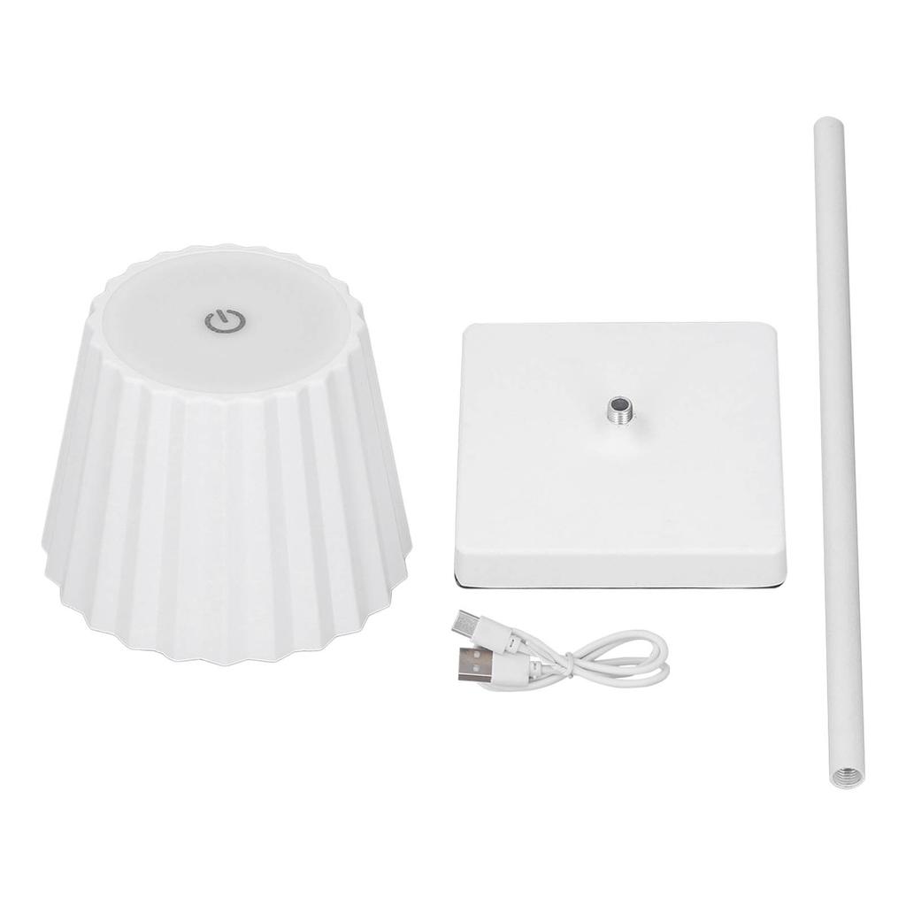 Cordless Table Lamp Battery Operated Rechargeable Touch Stepless Dimming LED Night Light for