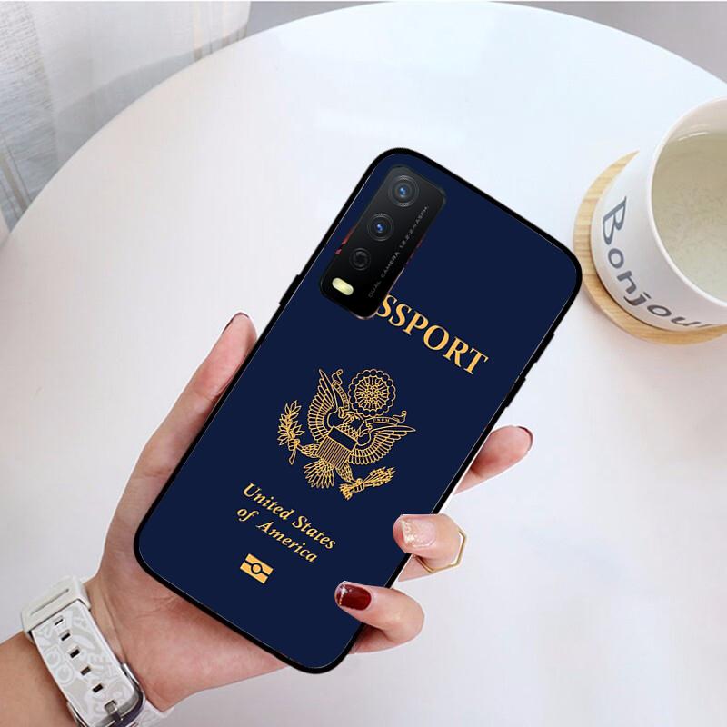 Morocco Passport Phone Case for VIVO Y31 Y21S Y21 Y15S Y53S Y11S Y12 V21 V21E Y20 Y70 1907 V17Neo Y21S Y33S Y72