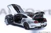 AUTOart Scale Ford Mustang Shelby GT500 with Black Finished Product 73096 1/18 (Silver Stripes)