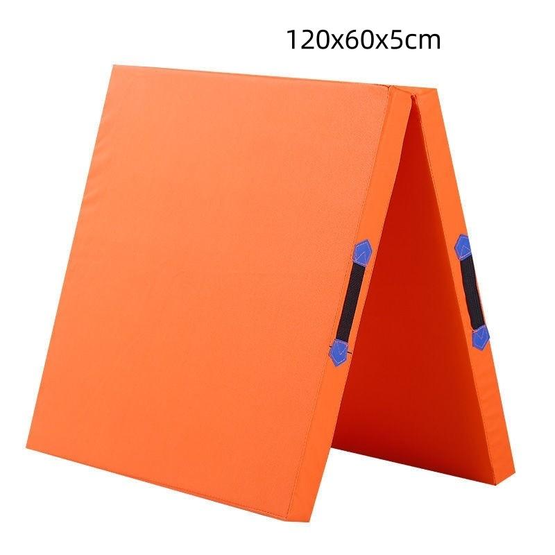 50MM Portable Anti Slip Foam Gymnastic Mat Leather Yoga Gymnastic Tumbling Mattress Gym Mat Foldable Exercise Mat