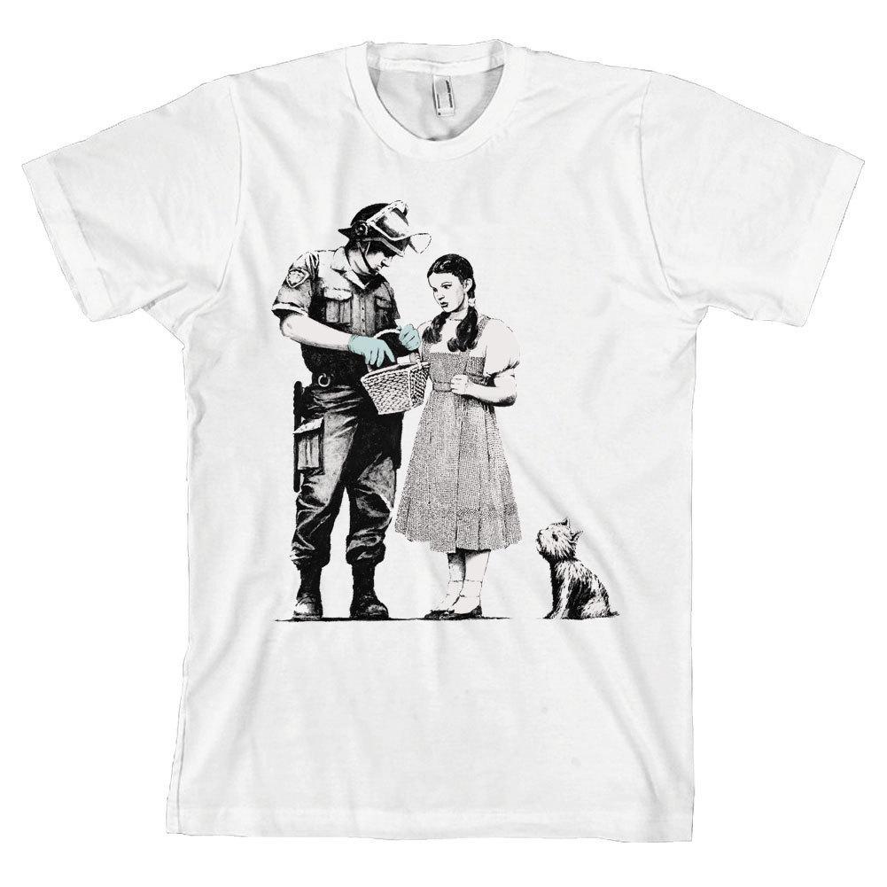 BANKSY Stop and Search Dorothy Bella + Canvas T Shirt *ALL SIZES & NEW* S разноцветный
