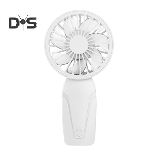 

Маленький персональный вентилятор с регулируемой скоростью, сильный воздушный поток, низкий уровень шума, перезаряжаемый через USB, компактный портативный охлаждающий вентилятор белый