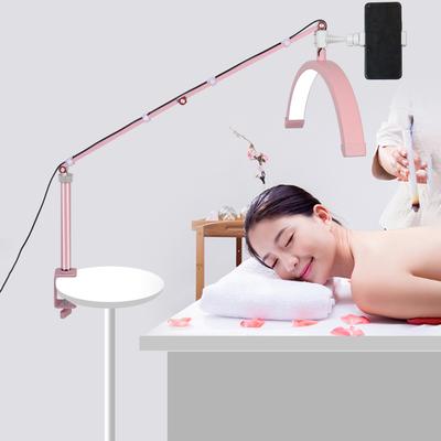 Andoer HD-M3X Desktop Lampa LED do kamery Światło wypełniające w kształcie półksiężyca 3000K-6000K Możliwość przyciemniania za pomocą zacisku C