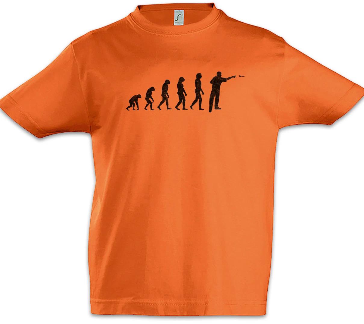 Darts Evolution Boys kids boys T-Shirt Human Dart Arrow Target Human Bar Keeper Player 150