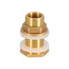 Leak-proof Copper Fitting 1/2" 3/4" 1'' Water for Tank Connector with Rubber Ring for Water Tower, Pool, Fish for Tank,