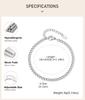 Minimalist Silver Color Link Bracelet for Women Stainless Steel Cuban Chain Bracelet Stackable Wrist Jewelry Waterproof
