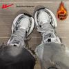 Scarpe Sportive Casual da Donna HuiLi con Suola Chunky Argentata - Stile Autunno/Inverno 2025