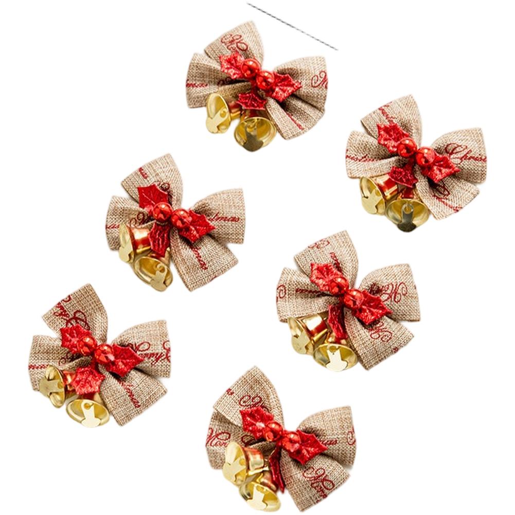 Holiday Decorating Christmas Ornaments Festive Bow Accents Handmade Ornaments Bicolor Gold Seasonal Cheer Sounds