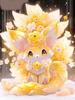 New Creative Nine Tailed Fox Fairy Car Pendant, Twelve Constellation Series Acrylic Home Decoration Pendant