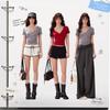 UNIFREE Women's Embroidered Lace V-Neck T-Shirt