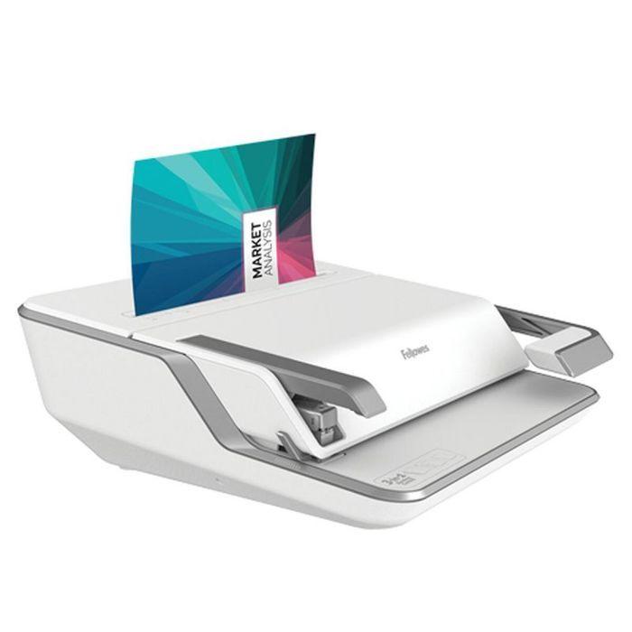 Perforelieur 3-en-1 - Fellowes - 5603101 - Agrafe jusqu'à 30 feuilles - Perfore jusqu'à 20 feuilles - Blanc