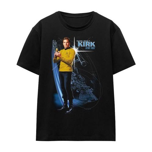 STAR TREK Unisex Adult Galactic Captain Kirk T-Shirt