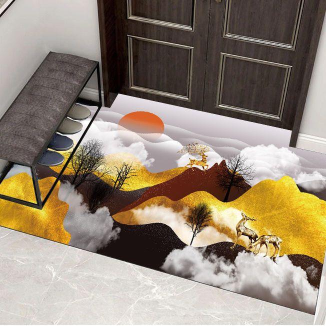 Entrance Mat Floor Mats Non-Slip Back Rubber Welcome Doormat Bathroom Kitchen Mat