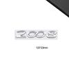 3D-Styling Für RCZ 407 408 508 2008 3008 4008 5008 107 WMBD6 Metall-Emblem Auto-Buchstaben Heckklappen-Aufkleber Abzeichen Auto-Zubehör