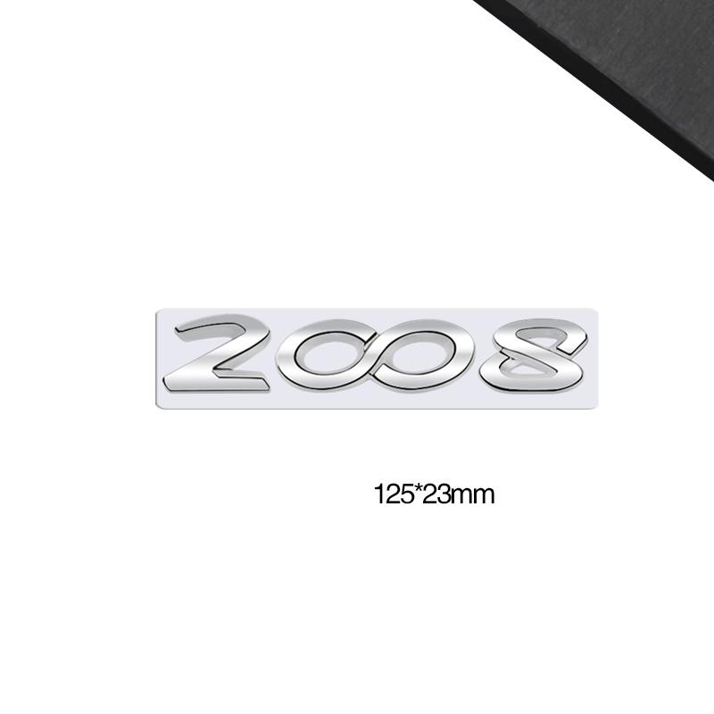 3D-Styling Für RCZ 407 408 508 2008 3008 4008 5008 107 WMBD6 Metall-Emblem Auto-Buchstaben Heckklappen-Aufkleber Abzeichen Auto-Zubehör