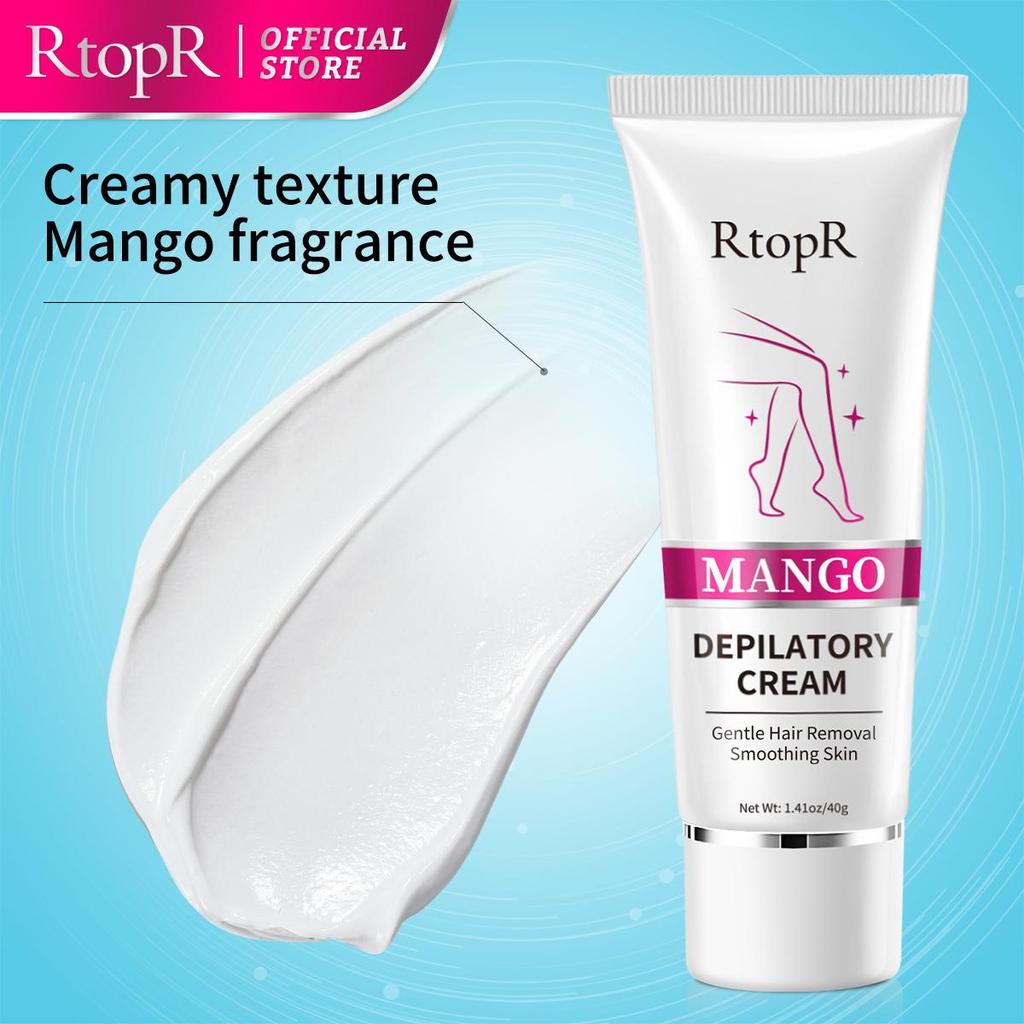 RtopR Mango depilační krém tělový bezbolestný účinný depilační krém pro muže a ženy bělení rukou nohou podpaží produkt proti vypadávání vlasů