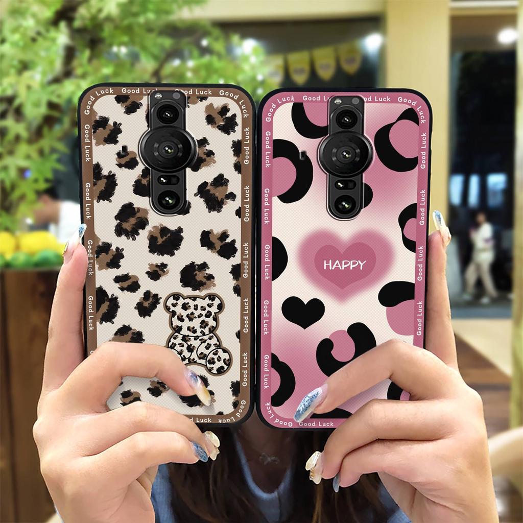 Soft Case Silicone Phone Case For Sony Xperia Pro-I Anti-knock Anti-dust Shockproof Full Wrap Cartoon Fashion Design TPU