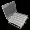 Portable Double Sided Plastic Lure Box 10 Compartments High Capacity Fishing Lures Boxes Fishing