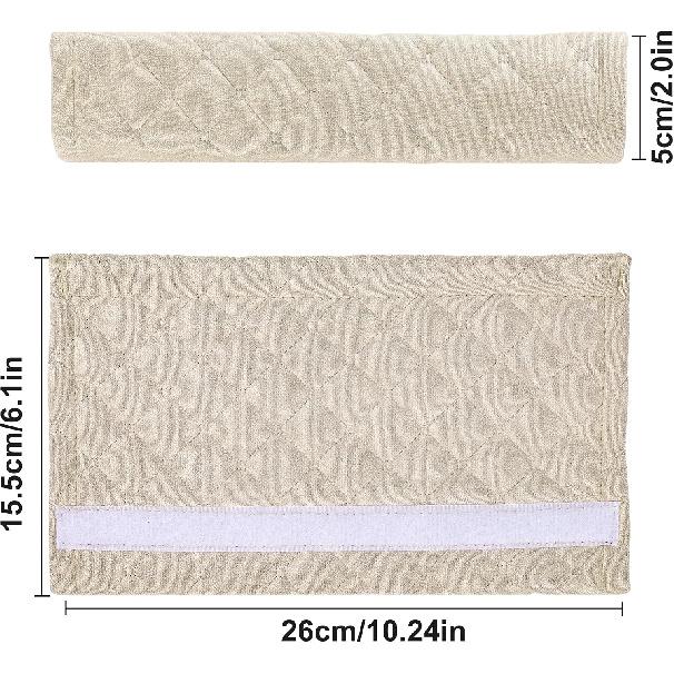 Automotive Seat Belt Cover Soft Suede Universal Fit Seatbelt Shoulder Pad Neck Protector Cushions for SUV Trucks Airplane Backpack 2 Pack Beige