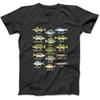 Fish Species Biology Types of Freshwater Fish Fishing T-Shirt BLK Mens Womens Unisex Longsleeve Tanktop, Hoodie