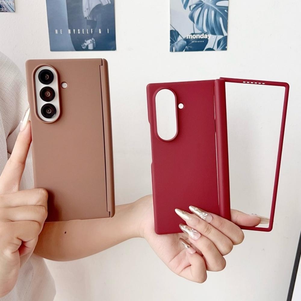 Matte Slim Shockproof Hinge Phone Case For Samsung Galaxy ZFold 7 6 5 4 8 5G Fold8 Ultra With Hinge Connection Plastic Cover