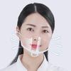 10Pcs Creative Shapes Clear Plastic Catering Mask Hotel Beauty Chef Waiter Protective Mask Reusable Visible Splash Proof Mask