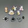 White Rabbit Cartoon Brooch Drip Oil Alloy Accessories