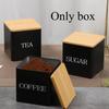 3Pcs/set Coffee Bean Storage Canisters Tea Sugar Vacuum Sealed Jars Iron Canisters Kitchen Cream Can Airtight Lid