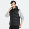 2025 Men's Lightweight Winter Hooded Vest - Casual Short White Duck Down Jacket