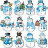 Christmas Snowman 2d Wooden Decorations Wooden Hanging Decorations Christmas Tree Hanging Wooden Crafts Glass Heart Ornament