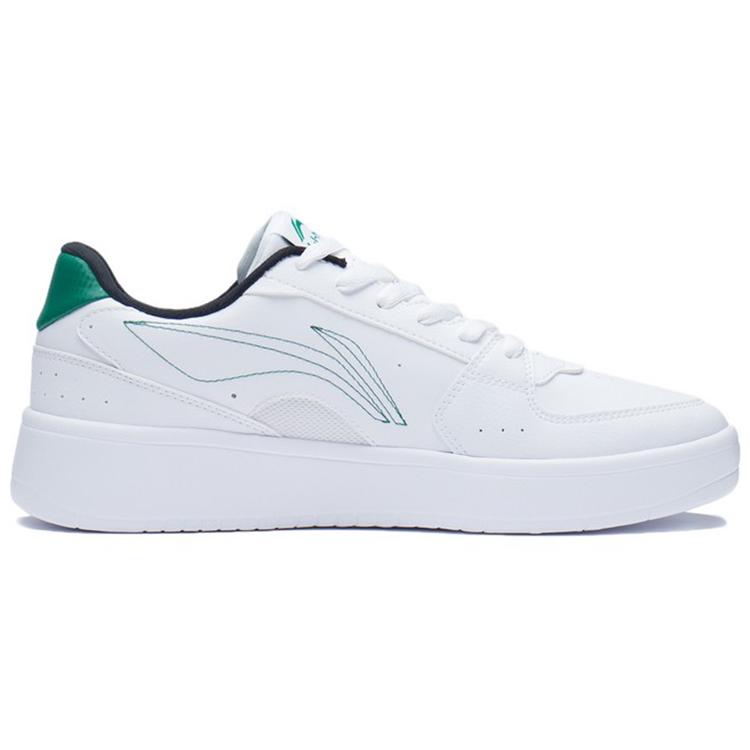 New LiNing Xinghe Galaxy Anti Slip And Wear Resistant Lightweight Low Top Skateboard Shoes White Green AGCS253-1