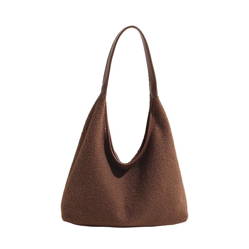 

Casual Large-capacity Bag Women s New Fashionable Versatile Shoulder Bag коричневый