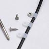 100PCS R-Type Nylon Cable Clamp Plastic P Clips Black Nylon Fasteners Cable Mounting Fix Hardware Electrical Fittings