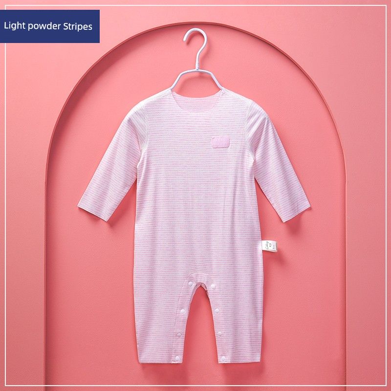 Modal Spring and Autumn Boneless Air Conditioning Baby Jumpsuit