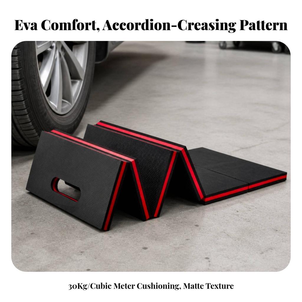 Foldable EVA Mat Portable Folding with Handle Textured for Gardening