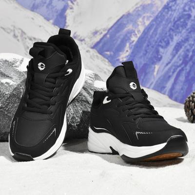 Tênis de marca Menino Botas de neve impermeáveis Inverno Quente Pelúcia Botas de tornozelo Ao ar livre Antiderrapante Tênis casuais Homens Luxo Caminhada Sapato