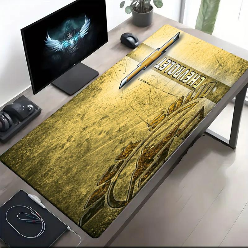 Chevrolet Theme Mouse Pad, Non Slip Rubber Base, Multifunctional Office & Home Decor, Perfect for Workspace Personalization.
