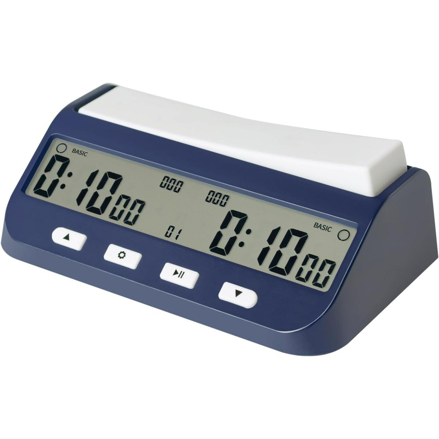 

5-in-1 Multifunction Portable Competition Specific Chess Clock, Professional Board Game Timer with Bonus & Delay Count Down up ON Off Alarm Z
