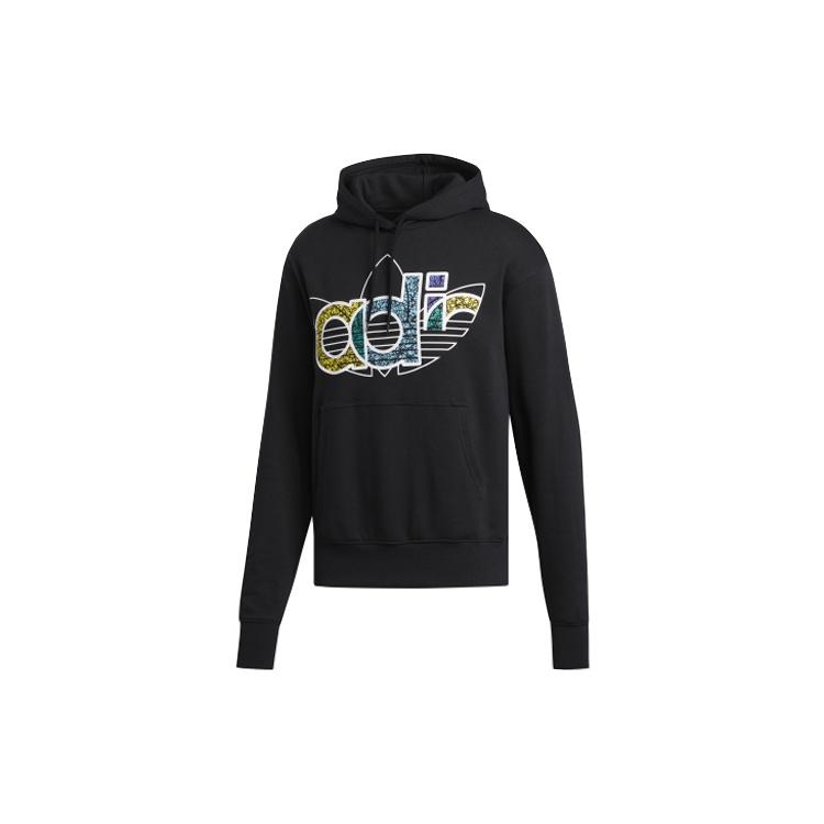 Men s adidas originals 2020 Valentine s Day Series Fleece Lined Loose Black FQ3573 S