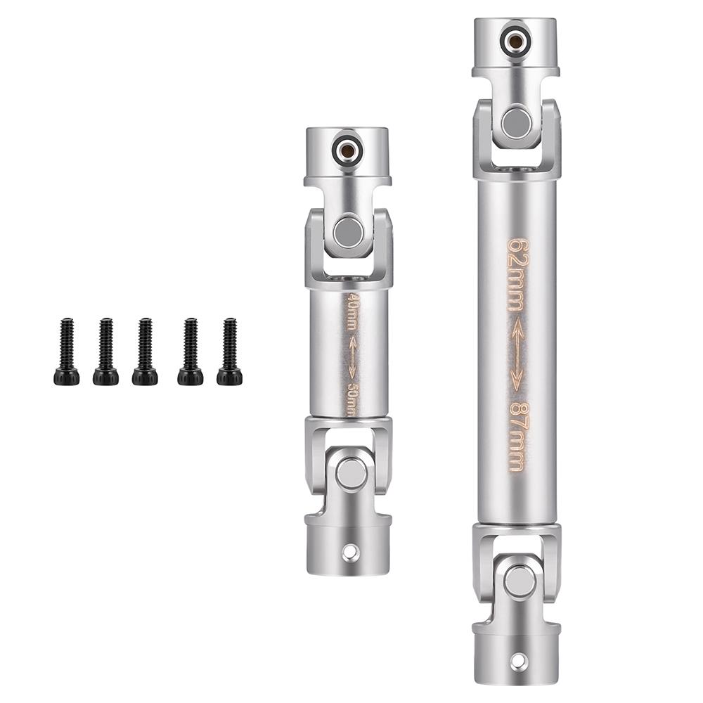 YEAHRUN Steel CVD Drive Shafts Chassis Center Driveshaft for 1/18 RC Crawler Car TRX4M K10 F150 High Trail Upgrade Parts