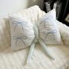 Bow Pillow Cushion Cute Plush Butterfly Knot Throw Pillow Sofa Bedroom Neck Lumbar Backrest Nap Cushion Home Decor
