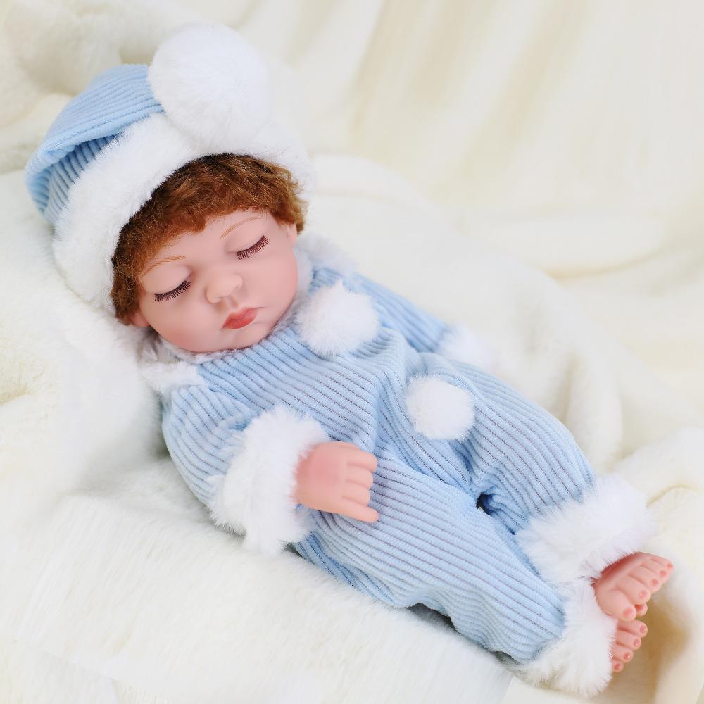 

30-сантиметрова реалістична м’яка імітаційна лялька Baby Reborn з ручним розписом, яку можна мити, дитяча ігрова лялька Boy