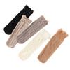 1 Pair Women'S Summer Ruffled Nylon Socks Transparent Stripes Lace Short - Breathable Ultra-Thin Elastic Non-Slip Sexy Stockings