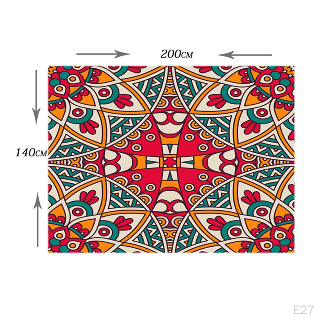 -resistant Printed Tablecloth TV Stand Refrigerator Table Mat Decorative