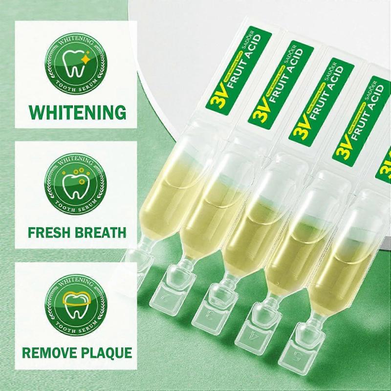 Teeth Whitening Serum Ampoule 20Pcs, Plaque Remover Travel Toothpastes, Tartar Remover Teeth Whitening Corrector Toothpaste Serum, Stain Removal