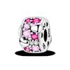 Silver Clasp 925 Silver CZ Pave Clip Charms Daisy Beads Stopper Safety Chain Fit Original Bangle Bracelet Jewelry Clip